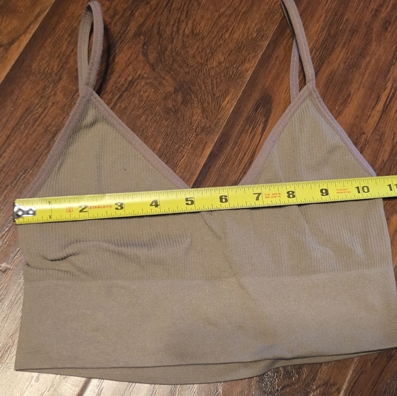 Tan Nude Ribbed Bralette XS/S - Picture 3 of 5